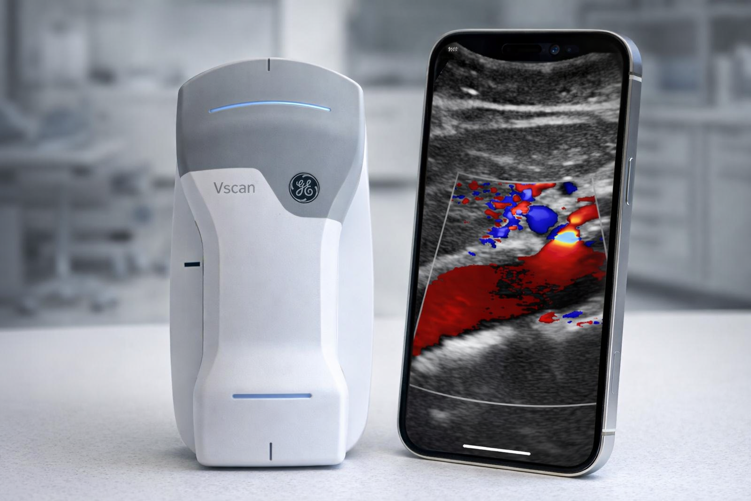 Consulta médica de valoración con ecografía vascular